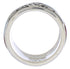 Southwest Silver Water Wave Multicolor Ring Size 6-1/2 EX40895